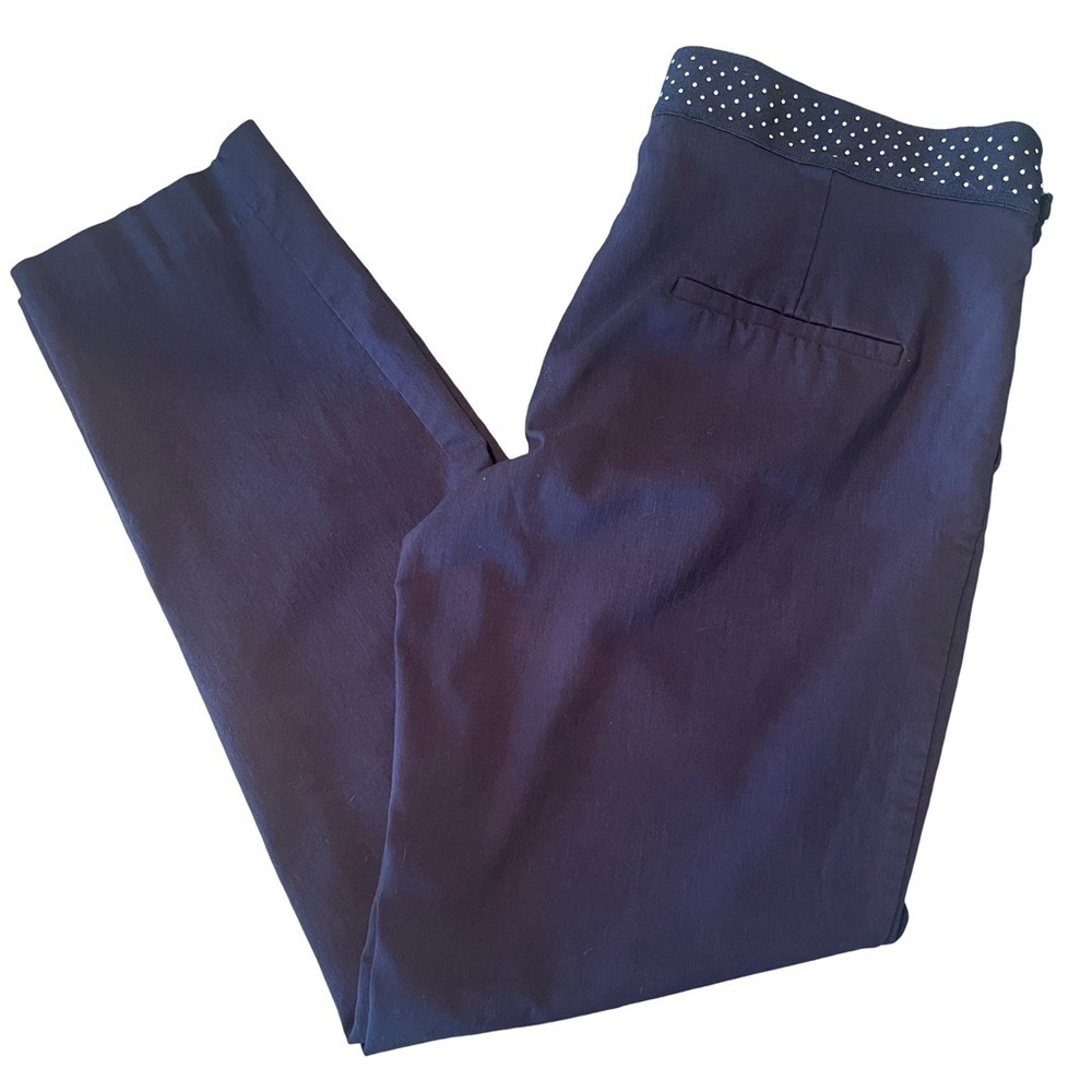 Zac & Rachel Straight Legged Pants With Elasticized Waistband Color Navy